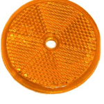 REFLETOR AMARELO COM FURO