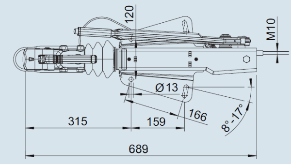 ENGATE DE INERCIA EM V S251 DE 1500 ATÉ 2700KG