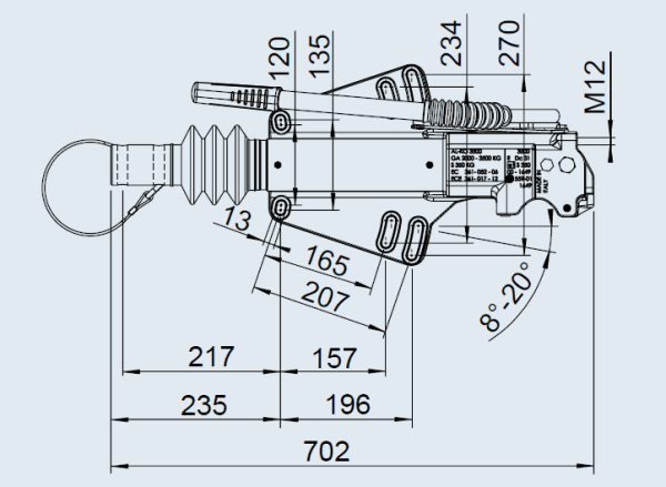 ENGATE DE INERCIA PROFI V 3500 + CABEÇOTE AK351 R-60